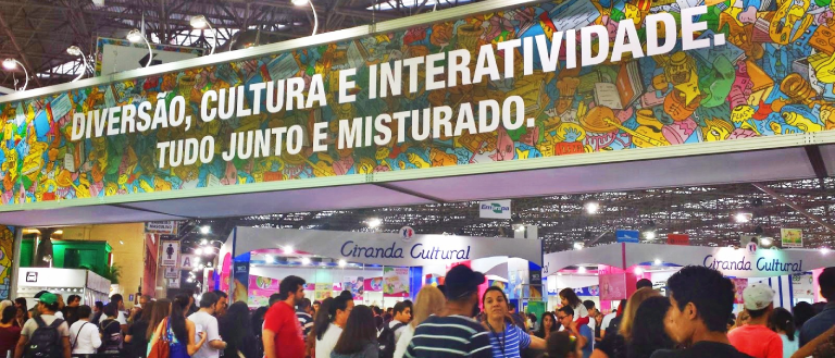 Imagem de abertura da Bienal do Livro de SP.
