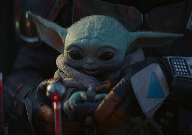Baby Yoda cena da série The Mandalorian