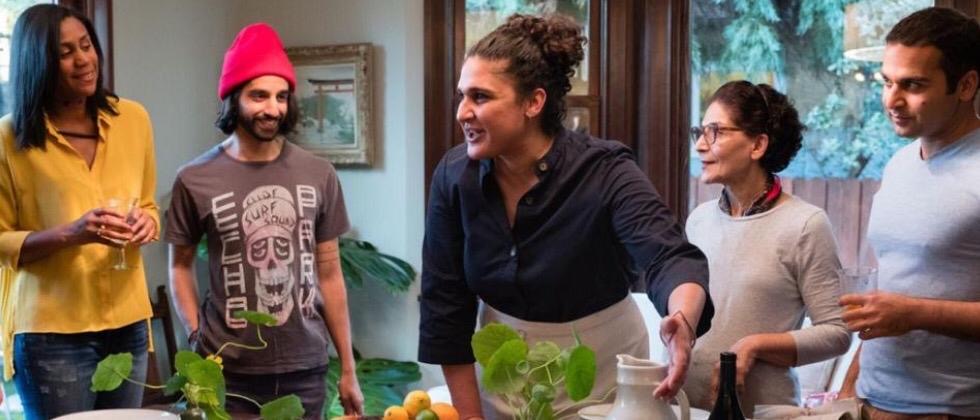 chef ensinando a cozinhar