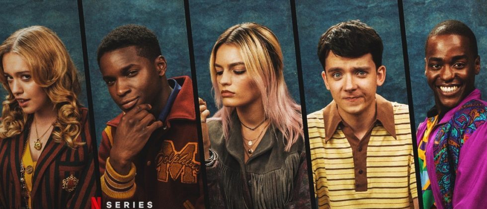 personagens de sex education olhando pra frente