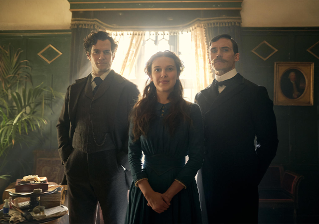Imagem promocional de Enola Holmes, novo filme que chega em setembro na netflix.
