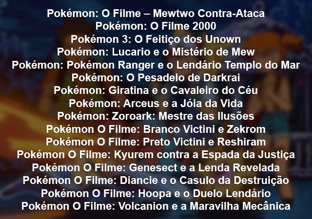 Pokémon' terá 16 filmes no Telecine e mais de 24 horas de maratona -  17/08/2020 - UOL Entretenimento